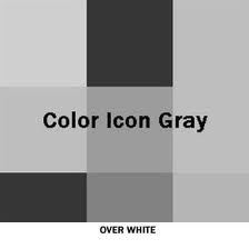 Color Icon Gray - Over White